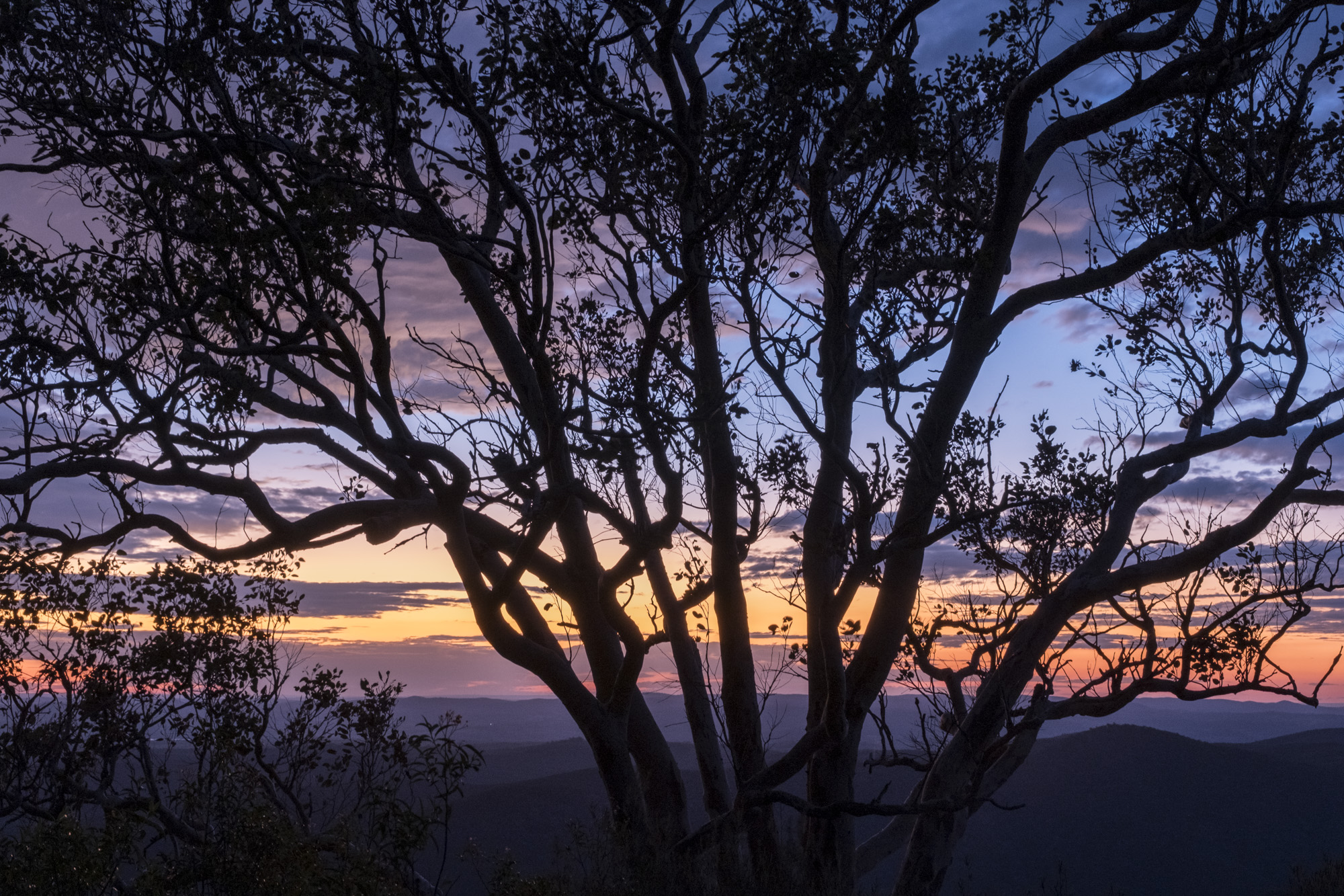 Sunset, first night, from Mt Donaldson (1036m) 