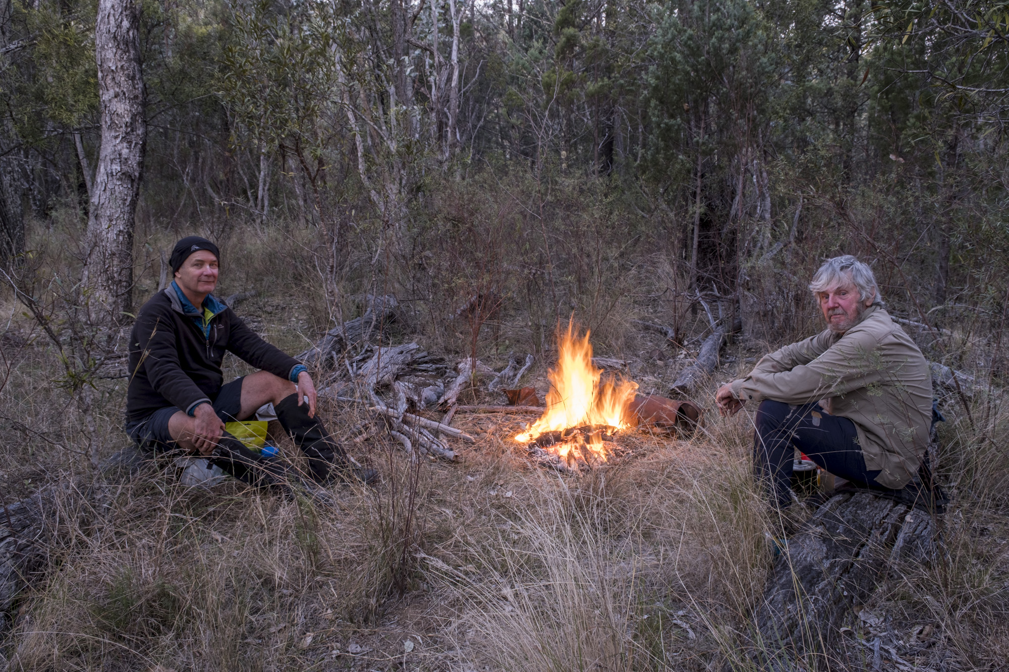 A comfortable camp above the gorge on Ooline Creek - image Ian Brown