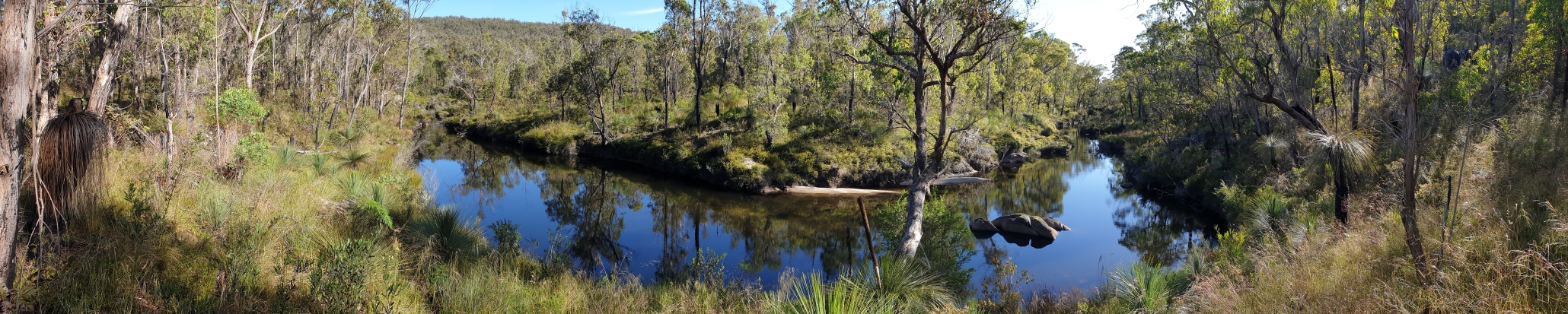 Little Dandahra Creek, a bit further upsteam, a great spot for a swim